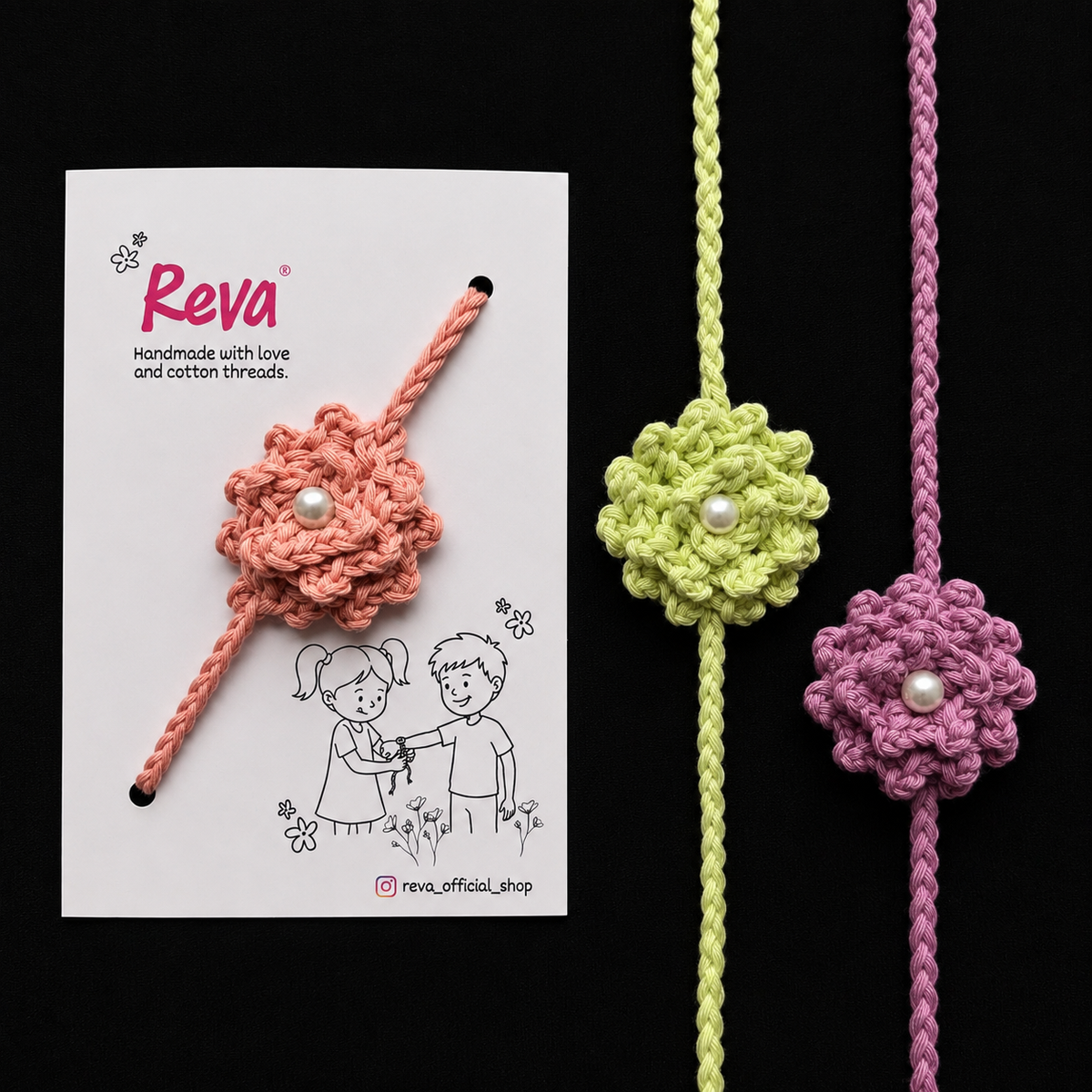 Marigold Flower Rakhi