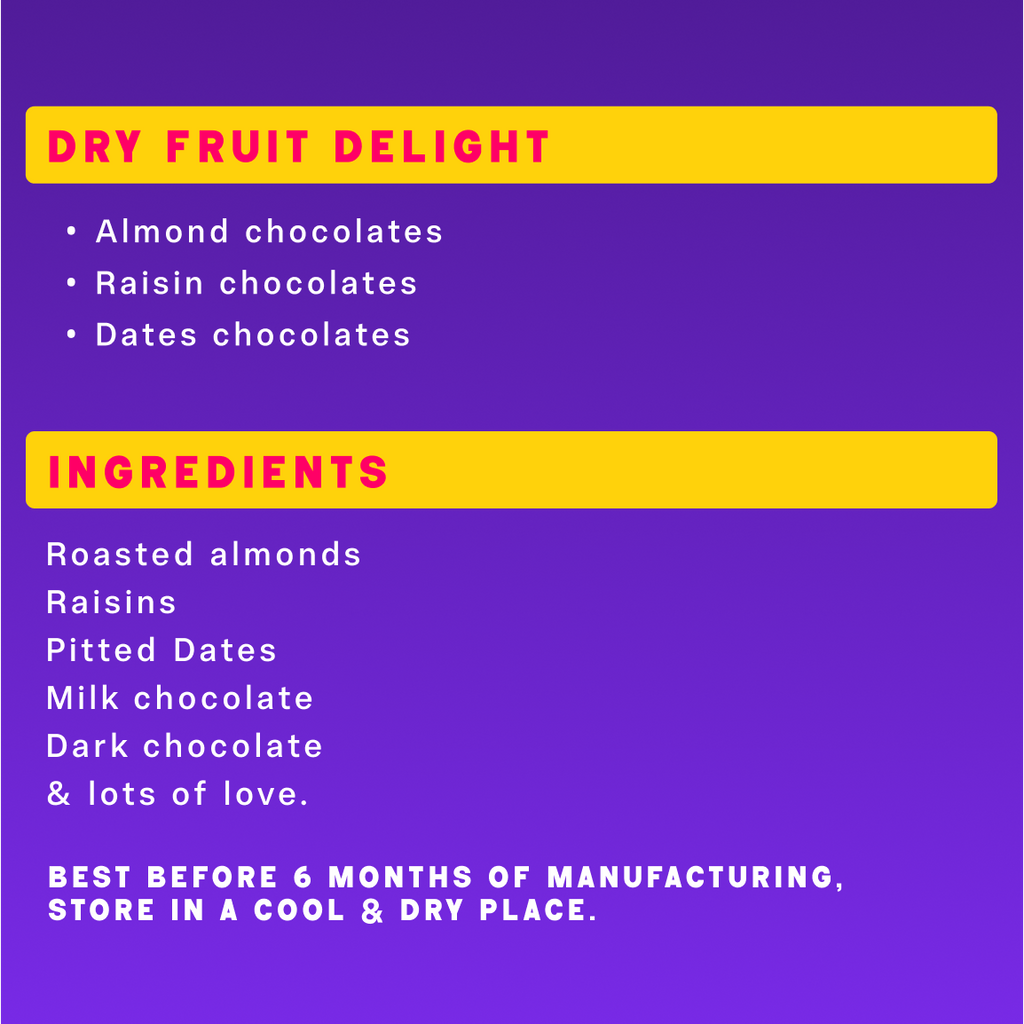 Handmade chocolates- Dry fruit delight