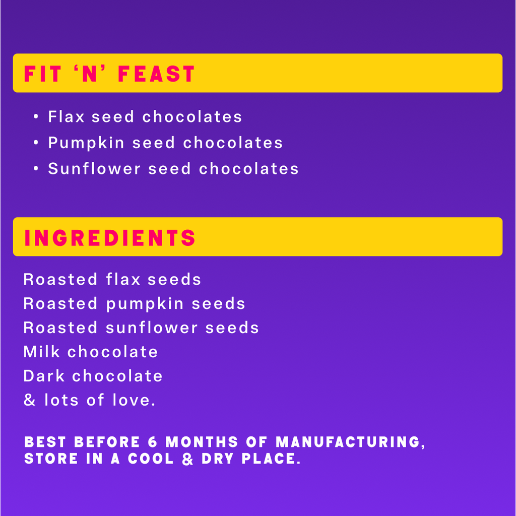 Handmade chocolates- Fit 'n' feast